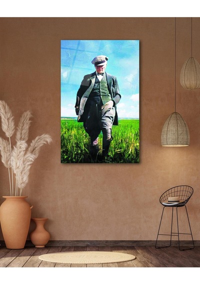 Atatürk Portre Cam Tablo Modern Ev Ofis Salon Hediyelik Büyük Tablo Duvar Dekoru8
