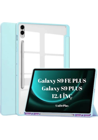Samsung Galaxy Uyumlu  Tab S9 Fe Plus/s10 Plus/s9 Plus Kılıf Grafiti Şeffaf Kalem Bölmeli X610-16-810-18 X820 Kılıf