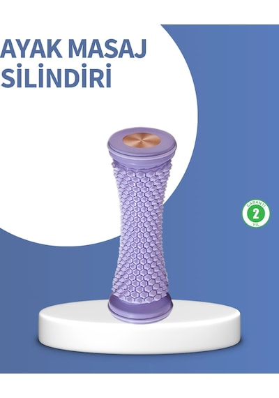 Derin Doku Ayak Masaj Silindiri Plantar Fasiit Topuk Ağrısı İçin Açık Lacivert