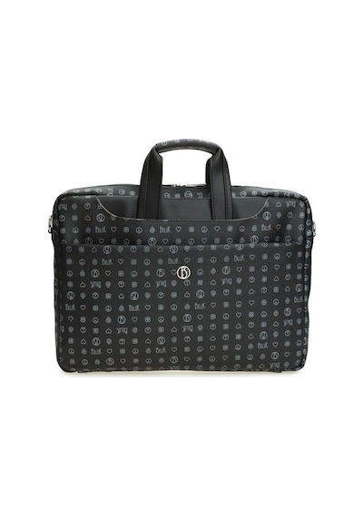 Bilik Deri Monogram Siyah Unisex Laptop & Evrak Çantası BRIEFCASE Siyah