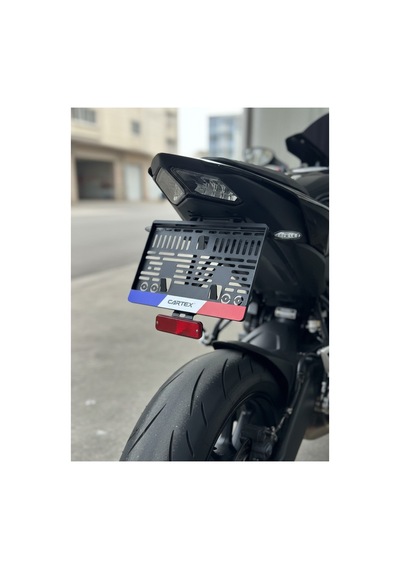 Fransa Motor Plaka Çerçevesi 1 Adet Esnek Plakalık Motor Plakalık