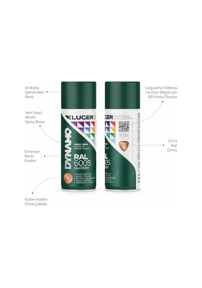 Kluger Yosun Yeşil Spey Boya Ral 6005