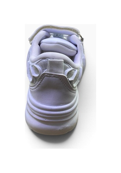 Shoes Kız Çocuk Kalın Tabanlı Cırt Bantlı Spor Ayakkabı Beyaz - 941234682 Beyaz