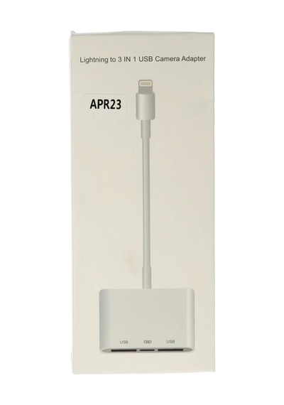 Mey İthalat Apr23 Iphone Otg 3in1 - Beyaz