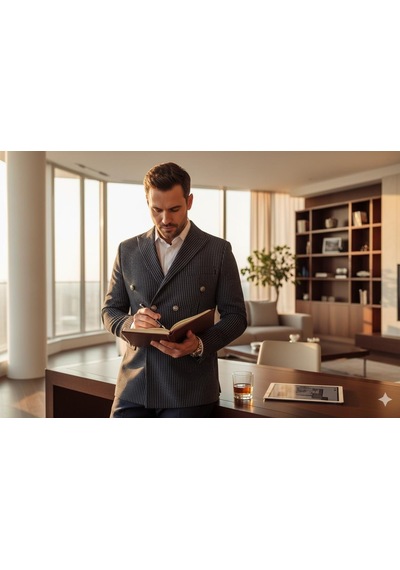 İtalyan Kesim Lacivert Kruvaze Takım Elbise Modern Slim Fit Çizgili Kumaş Detaylı Lacivert İtalyan Kesim Lacivert Kruvaze Takım Elbise Modern Slim Fit Çizgili Kumaş Detaylı Lacivert
