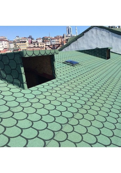 Desenli Shingle Şıngıl Çatı Şiltesi Desenli Membran Çatı Kaplama (498498057)