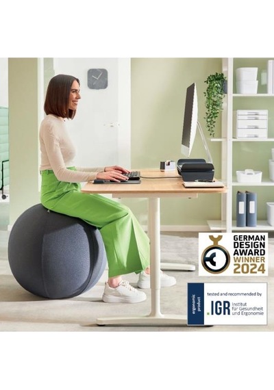 Leitz Ergo Active Kaymaz Oturma Topu 75 Cm - Koyu Gri - Kod:65430089