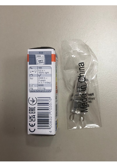 5 Adet Osram G9 40w 490 Lümen Halojen Lamba Saimelektrik
