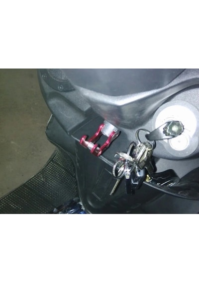 Motosiklet Üniversal Kask Poşet Askı Kanca Aparat Alüminyum Mor