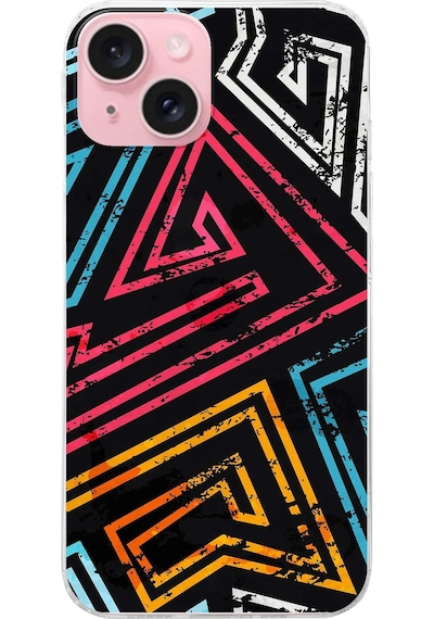 Apple Uyumlu iPhone 15 Eskitme Tasarımlı Slim Fit Şeffaf Silikon Kılıf