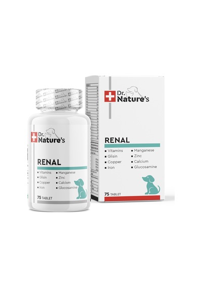 Dr. Nature's Renal Böbrekleri Destekleyen Köpek Vitamini 75 Tablet