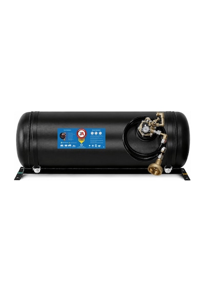 35 Litre Euro Yatay Karavan Lpg Tankı Siyah