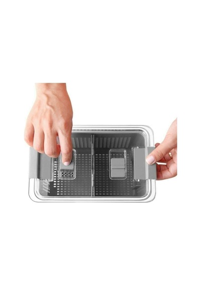Lossa Lüx 3 Adet Buzdolabı Içi Süzgeçli Organizer 2,5lt,5lt,9lt Set-saklama