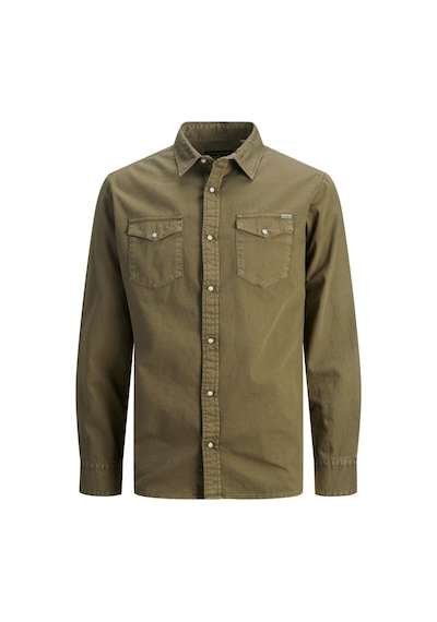 Jack & Jones Jack&jones Jjesheridan L/s Noos Erkek Gömlek-12138115-forest Night Haki