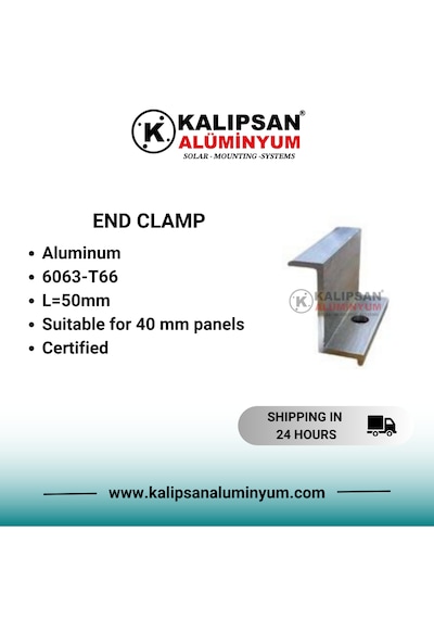 40'lık Z Sonlandırma Clamp-100 Adet