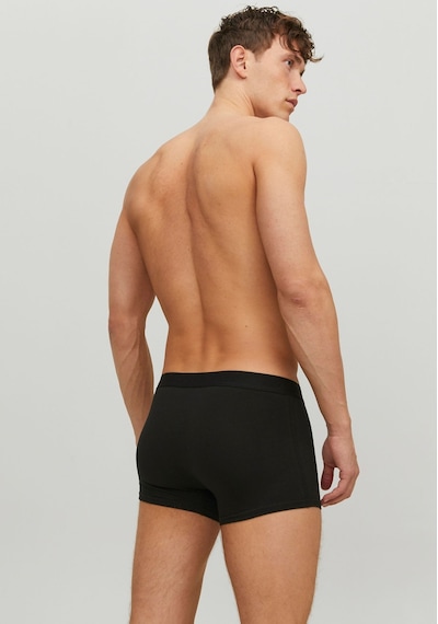 Jack & Jones Logo Detaylı 3'Lü Boxer Paketi- Waistband 12127816 Black Siyah