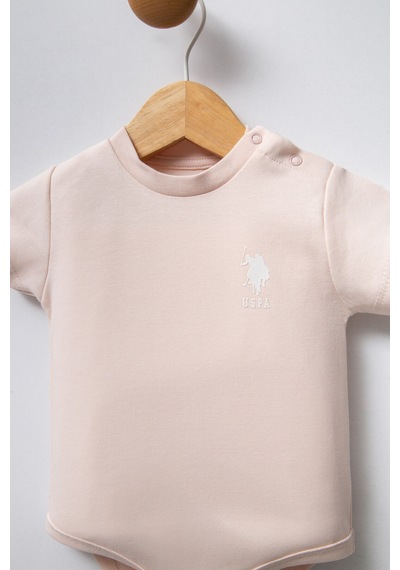 U.S. Polo Assn. U.s. Polo Assn Kız Bebek Pembe Body Zıbın Pembe