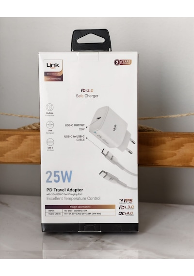 Samsung Uyumlu Galaxy S26 Linktech 25w Hızlı Şarj Adaptörü
