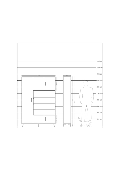 Arges Dolap 10 Raflı 5 Kapaklı 132x30x195 Antrasit-antrasit/çam Antrasit Arges Dolap 10 Raflı 5 Kapaklı 132x30x195 Antrasit-antrasit/çam Antrasit