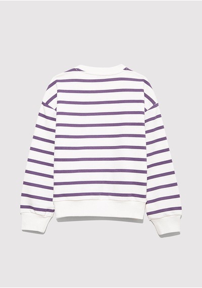 Mavi Beyaz Kız Çocuk Sweatshirt M7s10038-88138 Beyaz