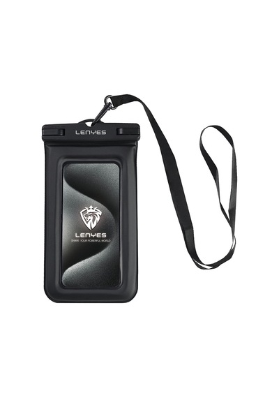 Universal Su Geçirmez Kılıf Lenyes Wb2002 Ip68 Sertifikalı Bıyun Askılı Max 6.7 İnç Siyah