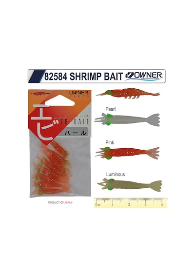 Owner 82584 Shrimp Bait Lrf Silikonu 3 Cm