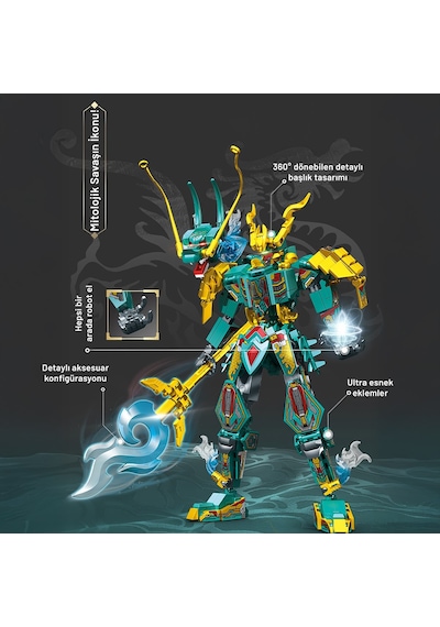Sembo Block Mystic Armor Çin Ejderi Figür Yapı Bloğu Seti 478 Parça
