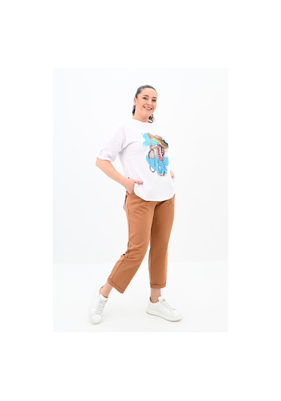 Kadın Büyük Beden Oversize T-shirt Takım 8104-24 001