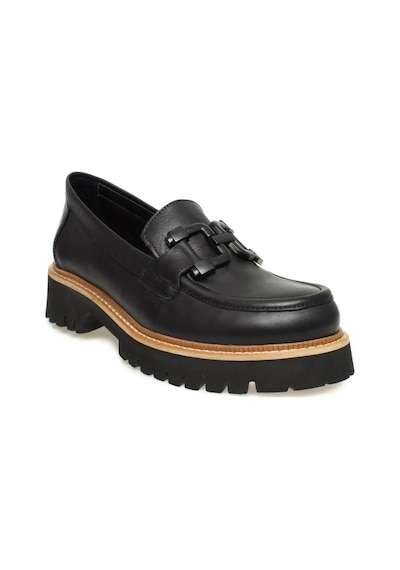 Mammamia D24ya-3165 Tokalı Hafif Loafer Deri Kadın Ayakkabı Gri
