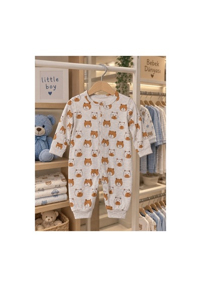 My Baby Kumsal Erkek Bebek Bears Tek Boy Tulum 886 Kahverengi Ayıcıklı Kahverengi Ayıcıklı My Baby Kumsal Erkek Bebek Bears Tek Boy Tulum 886 Kahverengi Ayıcıklı Kahverengi Ayıcıklı