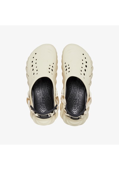 Crocs Echo Unisex Krem Terlik Düz 207937 2800400