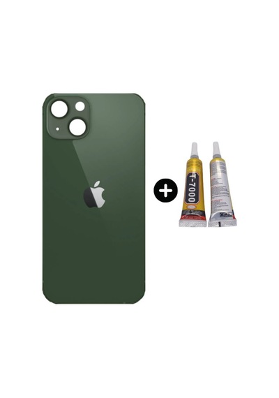 Apple Uyumlu iPhone 13 Mini Arka Pil Batarya Kapak Yeşil + B7000