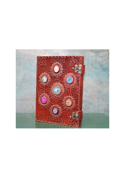 Taşlı Deri Defter Arbltgstuhdheuosvpj Çok Renkli