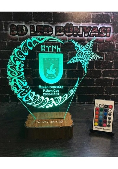 Hediye Pöh Ay Yıldız Tsk Türk Bayrağı 16 Renkli Kumandalı