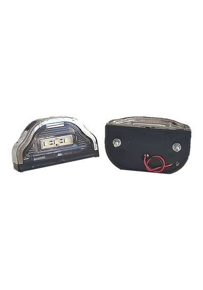 2 Adet Tır Kamyon Dorse Plaka Lambası Kobra Krom 12-24 Volt