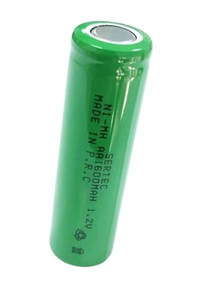Sertec - 1.2v 1600 Mah - Aa - Ni-mh Şarjlı Pil - Başsız / Flat Head Evimdeyokyok