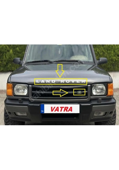 Discovery 4.0 V8 Uyumlu Gri Kaput Yazısı Ve Tampon Arması 3m 3d Abs