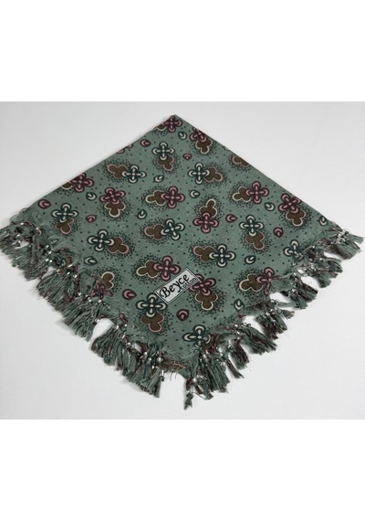 Beyce Cotton Sökme Boncuklu Desenli Tülbent 06440 Mint Yeşili