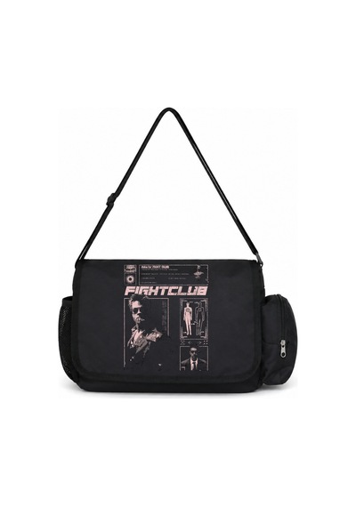Sevbano Fight Club Tyler Durden Film Baskılı Unisex Okul, Spor, Ofis Çok Siyah