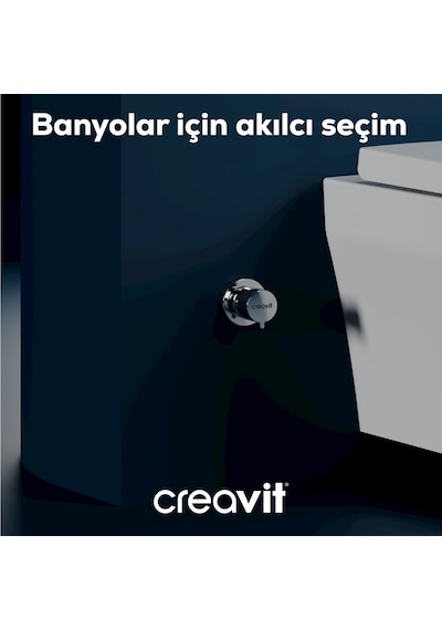 Creavit Aç Kapa Ara Kesme Valfi 3/4"-3/4" Ppr Krom Ms.ac25l