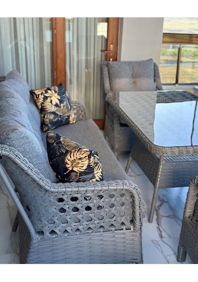 Sercangarden 3kişilik Salincak Hediyeli Rattan Bahçe Takımı Oturma Grubu 3'lü - 7 Kişilik Gri Sercangarden 3kişilik Salincak Hediyeli Rattan Bahçe Takımı Oturma Grubu 3'lü - 7 Kişilik Gri