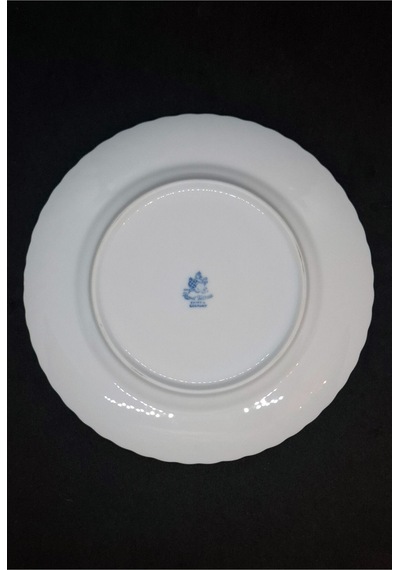 Royal Tettau İnce Porselen Antika Porselen Pasta Tabağı 19.5 Cm Pembe