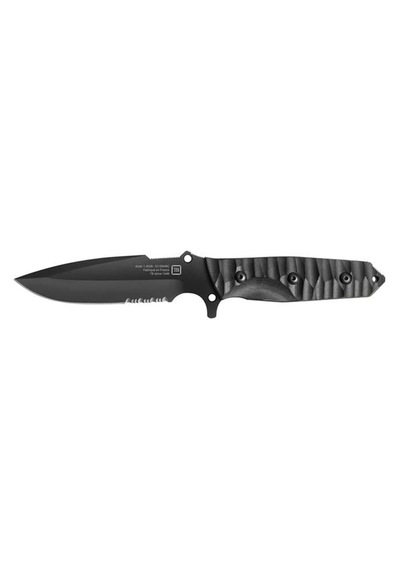 Tb Outdoor Maraudeur G10 Saplı Tırtıklı Bıçak Siyah