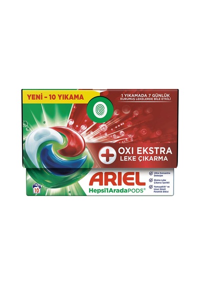 Ariel Pods Kapsül Çamaşır Deterjanı Oxi 10'lu Diğer