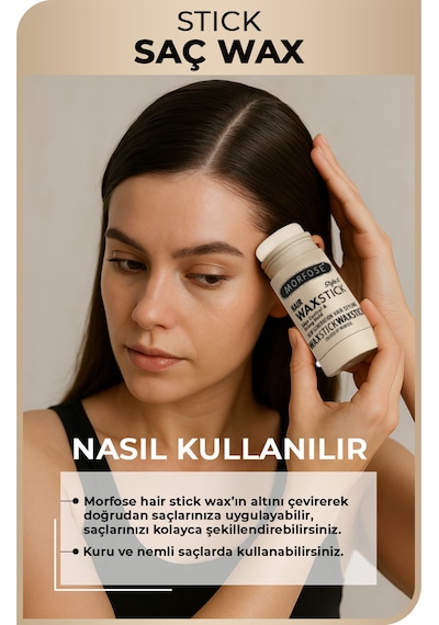 Morfose Saç Sabitleyici Güçlü Tutuş Stick Saç Wax 55 G