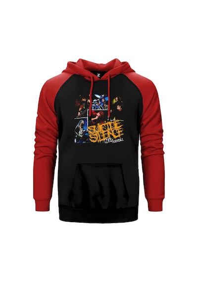 Suicide Silence Lıve And Mental Gri Renk Reglan Kol Sweatshirt / Hoodie