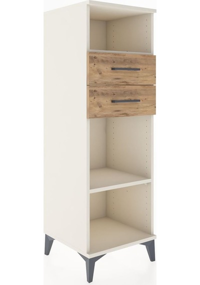Hyperion Dolap 2 Raflı 2 Çekmeceli 44x44x134 Aytaşı-çam Aytaşı