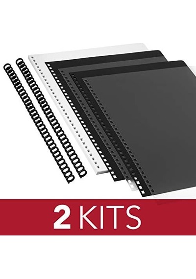 Gbc Proclick Kendin Yap Sunum Kiti, 5/16 İnç Çaplı Dikenler, Kağıt, Kapaklar, Paket Başına 2 Kit İçerir 2515665 103 Ivory