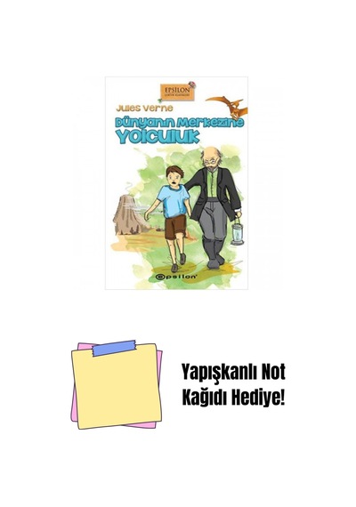 Dünya'nın Merkezine Yolculuk Sert Kapak + Yapışkanlı Not Kağıdı