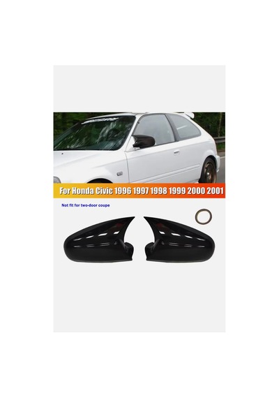 Honda Civic 1996-2001 Yarasa Ayna Kapağı Pianoblack İthal Abs Plastik A+ Kalite